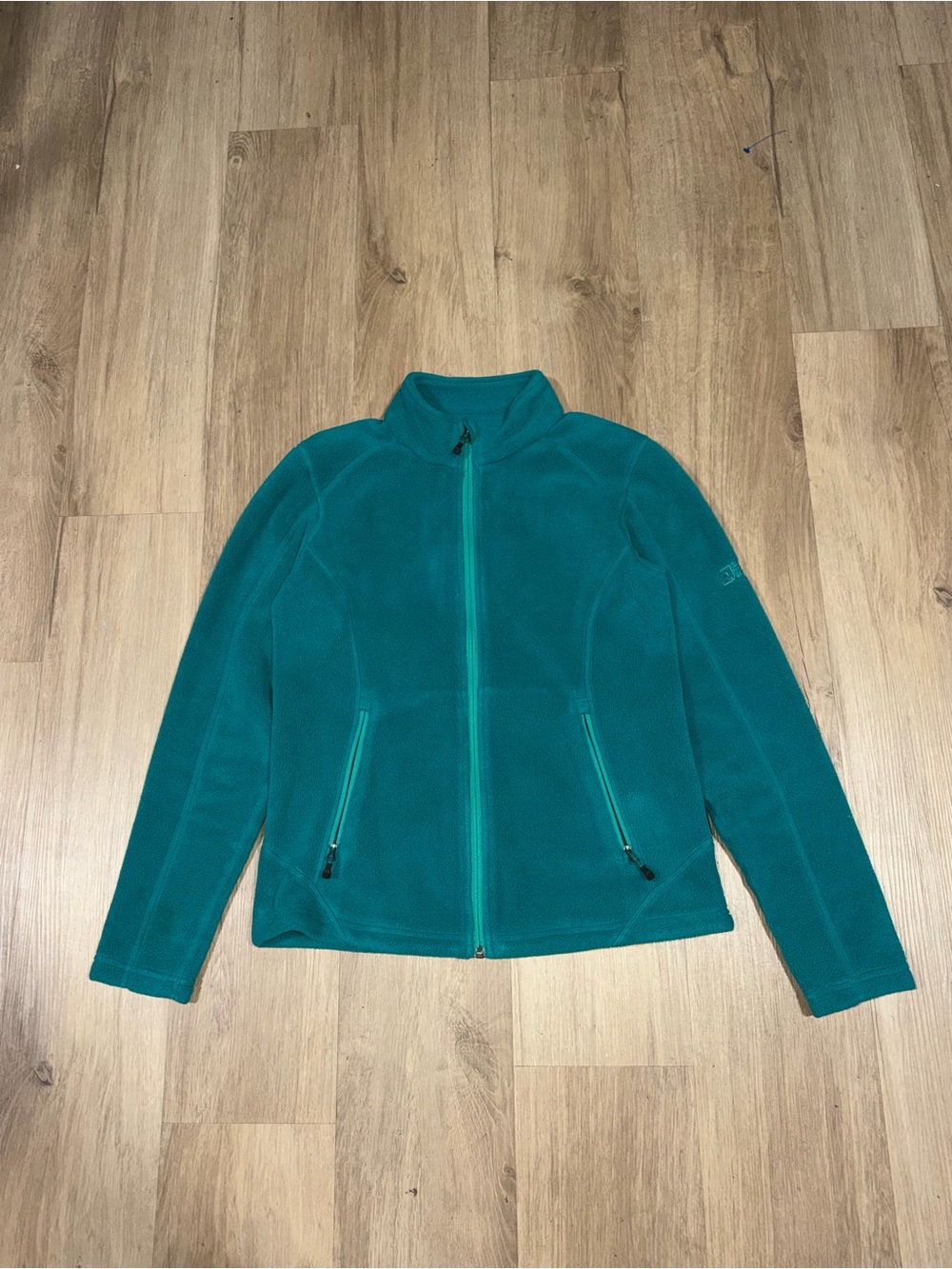Eastern Mountain Sports Teal Zip-Up Teddy Fleece Jacket